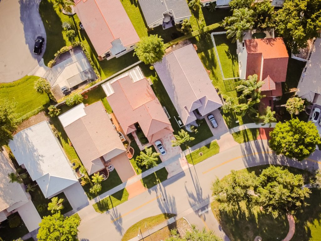 Crafting Captivating Headlines: Your awesome post title goes here Birds eye in neighborhood